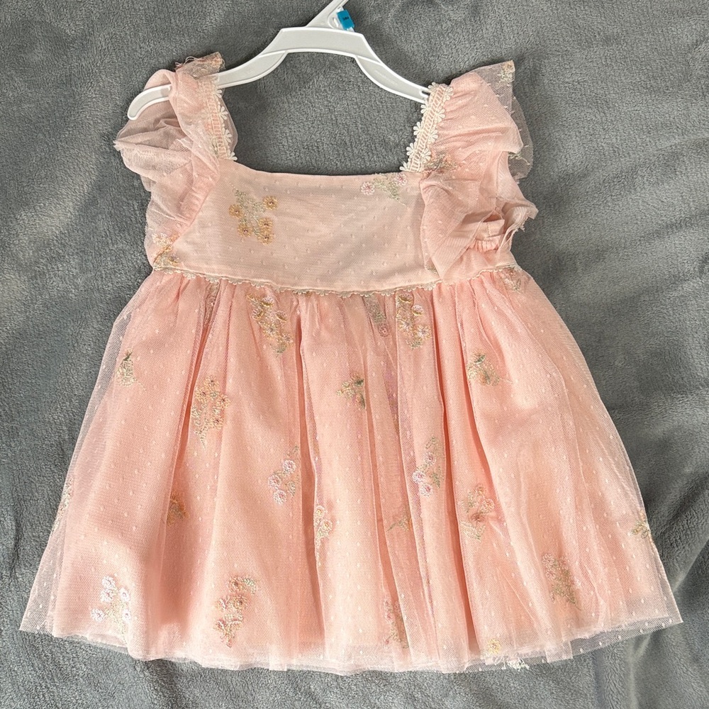 Tahari Pink Floral Kids Dress